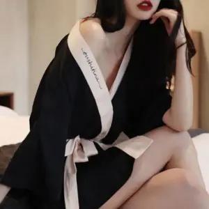 2color 골프 샤워 실크 잠옷 가운