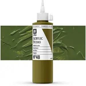 발레호 아크릴 스튜디오 22048 올리브 그린 (200ml)