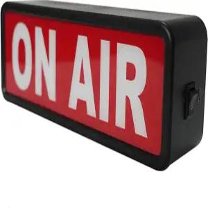 ON AIR 표시등 녹화 표지판 스튜디오 경고 스튜디오/홈 스튜디오/회사/데스크 또는 벽 장식 간단하고 쉬운