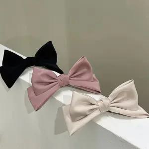 입체 리본핀 빅사이즈 헤어핀 올림머리 포인트 머리장식 여성 헤어 액세서리