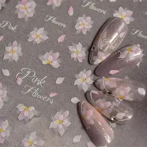 플라워 네일스티커 봄네일 봄꽃네일 매화네일 벚꽃네일스티커