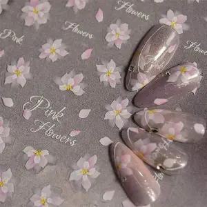 [콩심팥심]플라워 네일스티커 봄네일 봄꽃네일 매화네일 벚꽃네일스티커