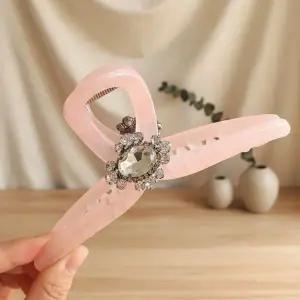 [하프클럽/]여성용 아크릴 지르코니아 포인트 헤어핀