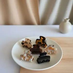 [하프클럽/]여성용 데일리 미니 집게 헤어핀 반묶음 올림머리 액세서리