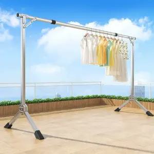 스텐 접이식 빨래 건조대 야외 옥상 이동식 이불건조대
