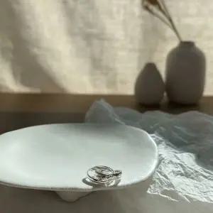 [하프클럽/]여성 미드나잇 실버 꼬임 레이어드 각인 반지