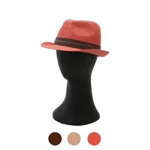 남성 3컬러 배색띠 신사 중절모 DJ-HAA-FEDORA02