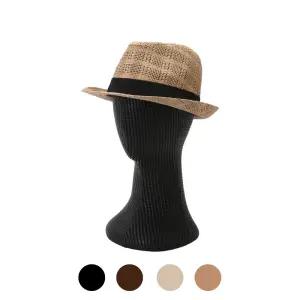 남성 4컬러 대나무 패턴 중절모 DJ-HAA-FEDORA04