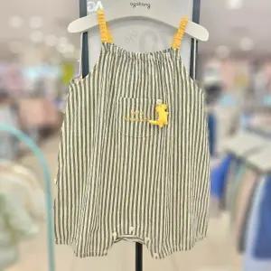 [아가방]귀여운 공룡와펜 포인트의 나시우주복,모자세트_ESS