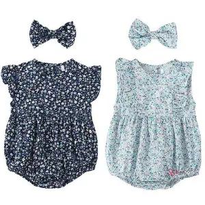 꽃무늬 헤어밴드 바디슈트와 민나시klm727