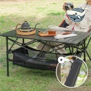 캠핑롤테이블 경량 접이식 캠핑 테이블 야외용 다목적 롤