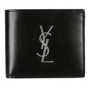 YSL 모노그램 가죽 반지갑 4532760SX0E 1000 NERO