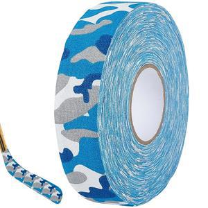 카보디알스 27.43야드 블루 카모 테이프 쿨 위장 패턴 운동 근육 보호 논슬립 스하키 퍽스 스키 스틱 배트 라켓 그립 폴리코튼 덕트 DIY 공예 용품 상자