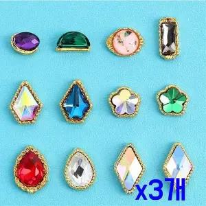 [오너클랜]TBZ 회전형 커버 네일 트윙클 파츠 12종세트 x3개