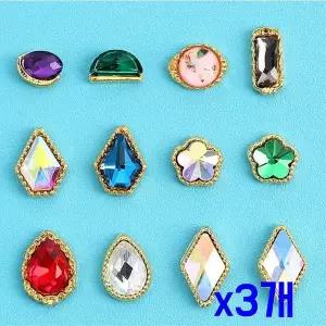 [셀러에이드]TBZ 회전형 커버 네일 트윙클 파츠 12종세트 x3개