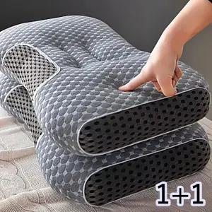 1+1 브리즈 통풍 숙면 경추베개 1000g 꿀잠베개 목쿠션