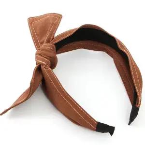 [오너클랜]TBZ 스티치 와이어 리본 머리띠 브라운 패션헤어밴드