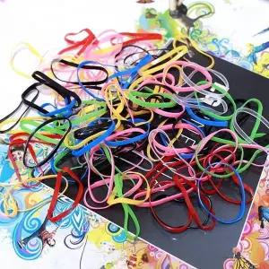 [오너클랜]TBZ 튼튼한 컬러 헤어고무줄 180P 짱짱한머리끈 똥머리끈