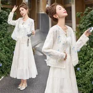 무천도사 여친 여사친 여름 코트 슬림 바람막이 래시가드 쇼트 자수 잠바 싱글 KKE2