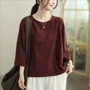 앤트맨 여사친 봄 캐주얼 풀오버 컬러 티 솔리드 라운드 OPH1