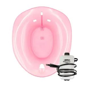 버블 소프트 좌욕기 HD-AB-001 핑크 수동비데 가정용 임산부 욕대야 변기 온수욕 전용 비데용 쑥욕기