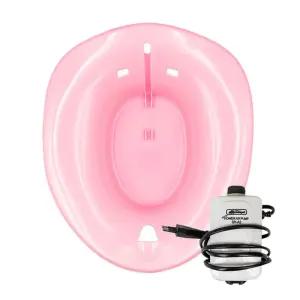 버블 소프트 온욕 좌욕기 (핑크) HD-AB-001 수동비데 가정용 임산부 욕대야 변기 온수욕 전용 비데용 쑥욕