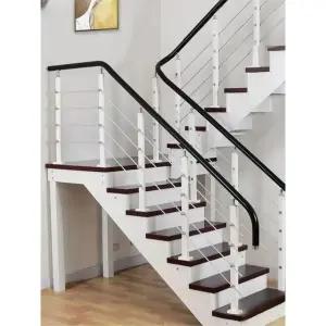 지지대 손잡이 계단난간 정원 펜스 가이드 실외 기둥 안전바 메탈 높이조절 레일