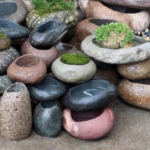 돌확 옹기 돌수반 수련 미니연못 정원 물확 학독 수반 수경재배