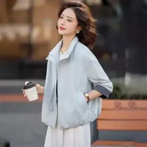 여친 봄가을 트렌치 오버핏 상의 점퍼 트렌치코트 코트 쇼트 OP3