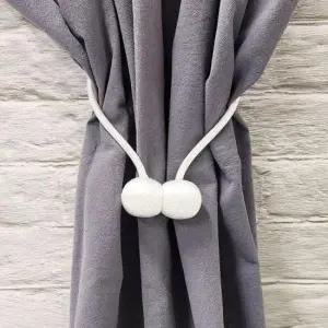 [SBD] 타이 커튼 장식 끈 컬러 정리 마그네틱 원형 마그네틱 자석