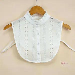 플리츠카라 페이크 이너셔츠 넥케이프 차이나 넥카라fgh125