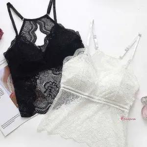 레이스브라탑 패드캡 노와이어 일체형 편한브라나시rst145