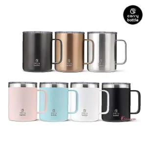 캐리보틀 스탠다드 뚜껑스텐컵12oz 360ml 머그opq440