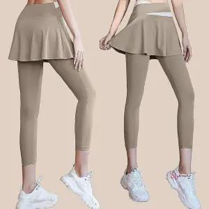 필라테스 운동복 여름 스커트 레깅스 프릴 A라인tuv574