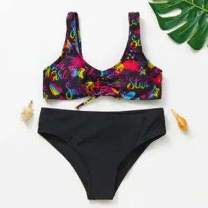 언더붑 탱크탑 비키니 홀터넥 커버업 수영복 2 ~ 16 세 어린이 비치웨어 신제품 소녀 러블리 Infantil-ST12