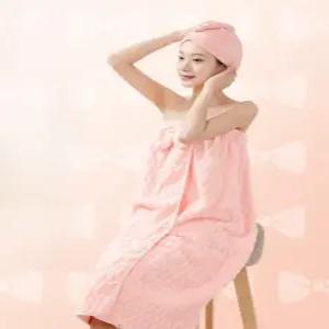 여성용 대형 목욕 가운 욕실 타월 흡수성 샤워가운 호텔식 빠른건조 홈웨어