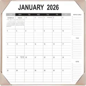 책상용 달력 2026-2027 매트 포함 22 x 17 대형 패드 2026년 1월부터 2027년 6월까지 운영되며 사무실 가정
