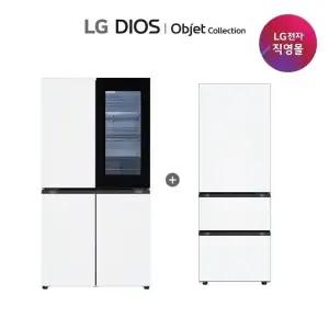 LG 디오스 오브제컬렉션 냉장+김치냉장고 T876MQQ412+Z334MQQ151S