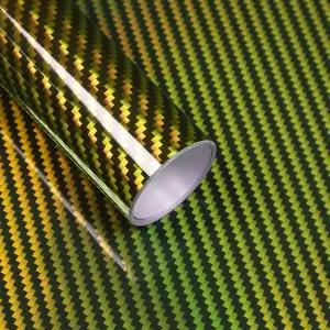 라이품소 탄소 섬유 비닐 랩 공기 방출 기술이 적용된 고광택 자동차 롤 자가 접착 차량 내부 장식 DIY