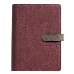 다이어리가죽케이스 웍스 템플라도 버건디-미디 6공바인더/다이어리