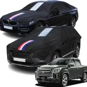 차량덮개 렉스턴스포츠 블랙박스 자동차커버 성에방지 하프커버