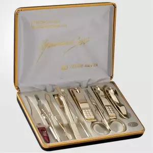 TBZ 휴대용 네일케어 골드 손톱깎이 관리세트 손톱정리