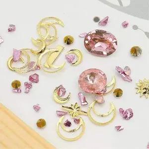 TBZ 셀프 네일아트 파츠세트-퍼플골드 셀프네일파츠