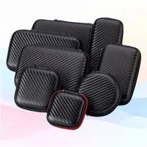 WL 카본 이어폰 파우치 케이스 여행용 포켓 미니파우치