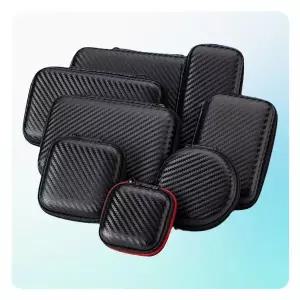 WL 보관 미니 충전기 파우치 보관함 하드 USB 포켓 카본