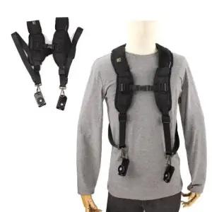 어깨스트랩 더블 어깨 가슴 바디 스트랩 조끼 벨트 DSLR 카메라
