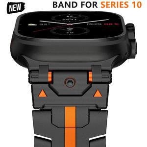 Apple Watch Ultra 2 용 밴드 49mm 시리즈 10 9 8 7 se 6 5 4 iwatch 스테인레스 스틸 스트랩 49 42 41 40