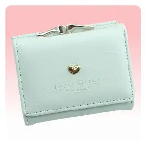 WL 여학생 반지갑 3단 초등학생 심플한 동전 10대 지갑