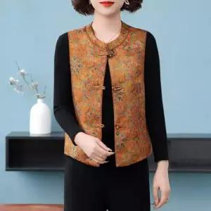 여친 봄 가을 나시 코트 상의 조끼 캐주얼조끼 단추 아웃도어 admr3