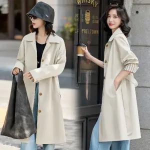 피로달 여사친 트렌치 코트 소매 스트라이프 가을옷 HO3